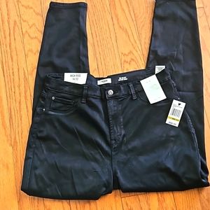 KENSIE Liquid Denim Jeans Black  NWT SZ 14